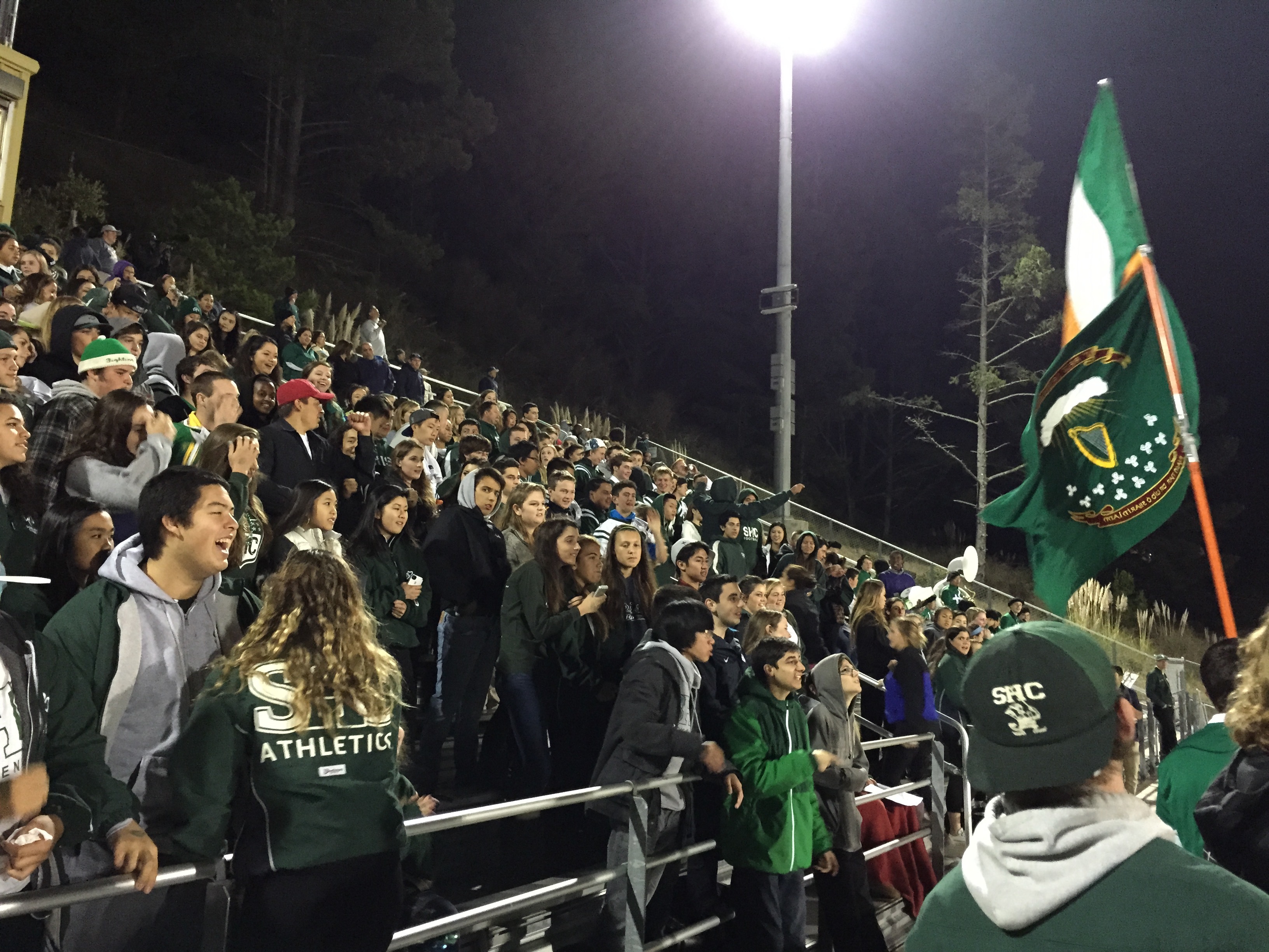 A huge crowd piled into the stands for Friday’s Homecoming football game to end the festive week on a spirited note.