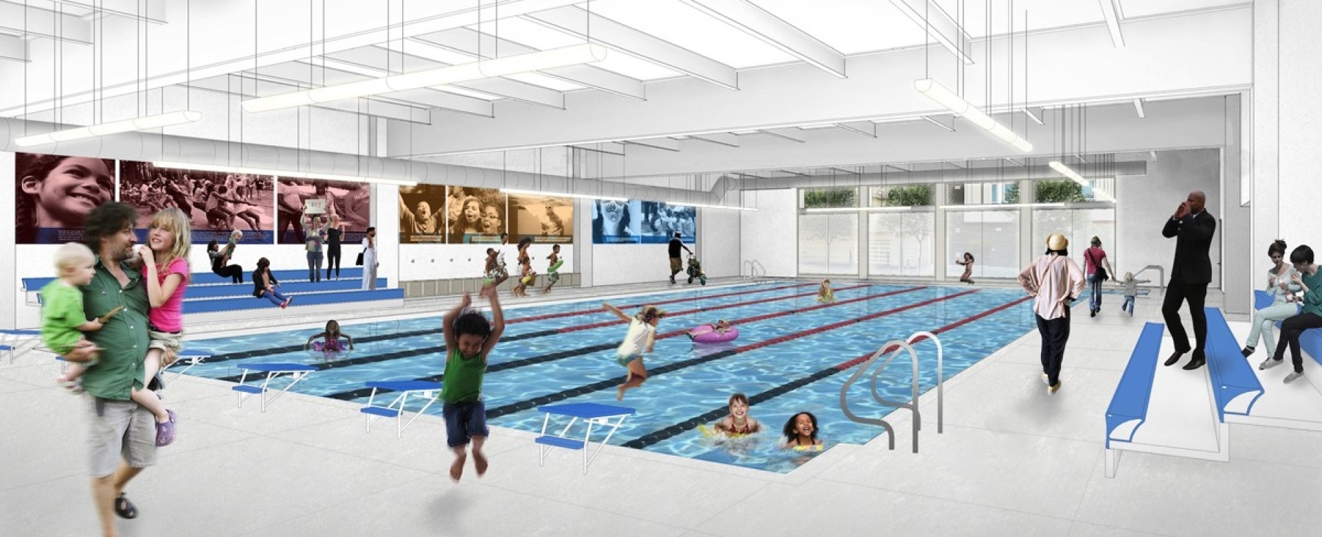 Don Fisher Clubhouse pool rendering.